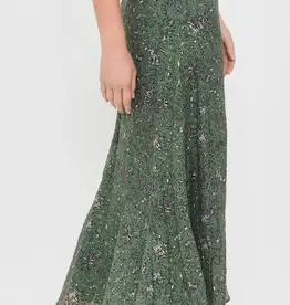 Splendid Versailles Floral Midi Skirt