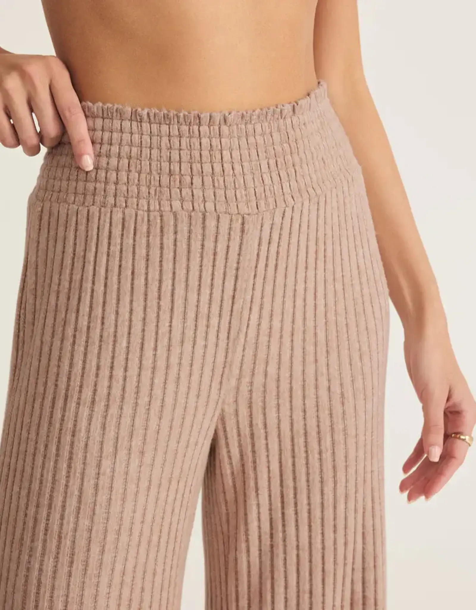 Z Supply Dawn Smocked Rib Pant