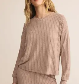 Z Supply Daydream Rib Long Sleeve Top