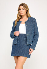 Level 99 Coco Knit Denim Jacket