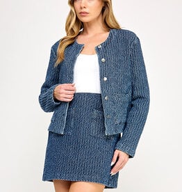 Level 99 Coco Knit Denim Jacket