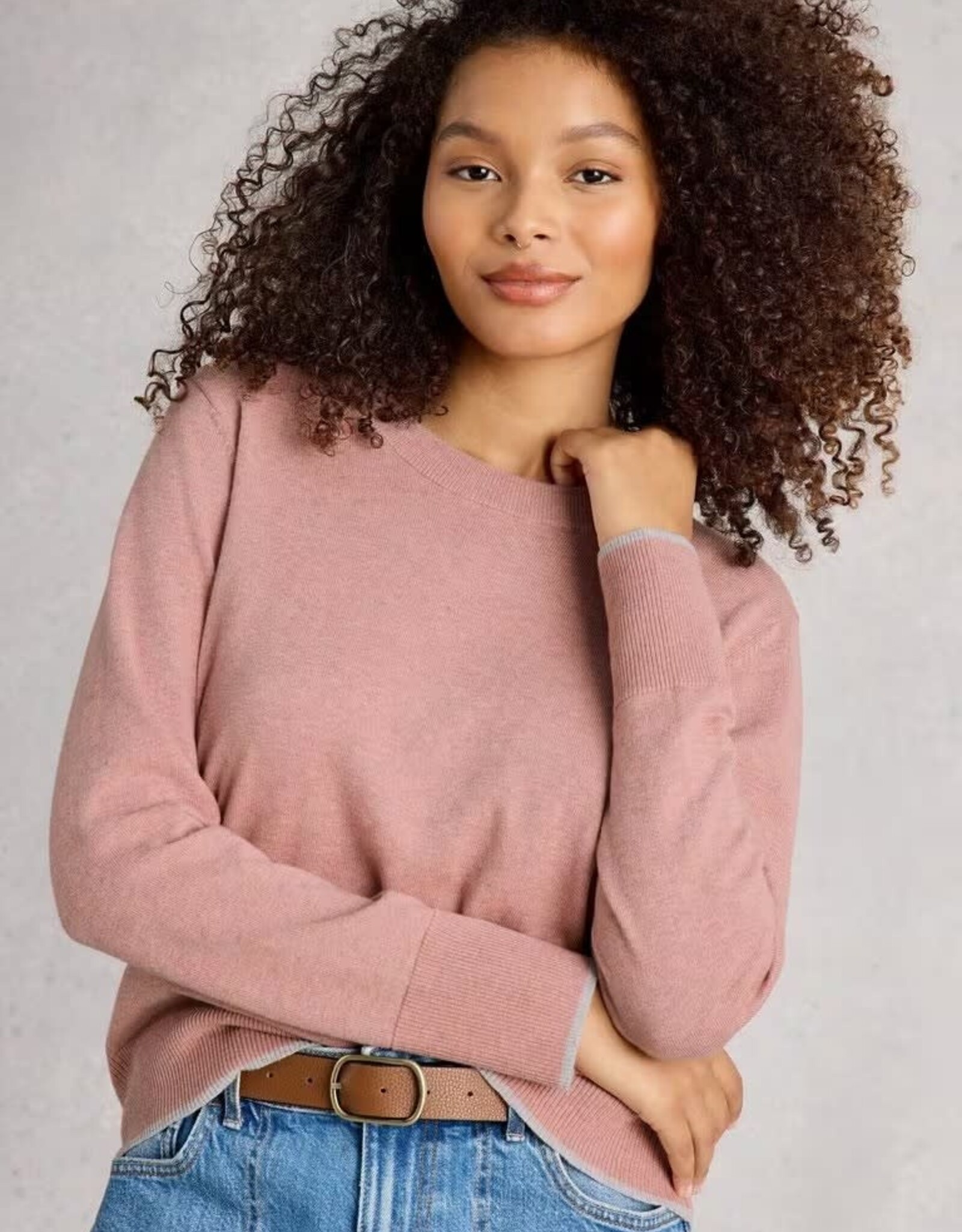 White Stuff  Katie Sweater Dusty Pink