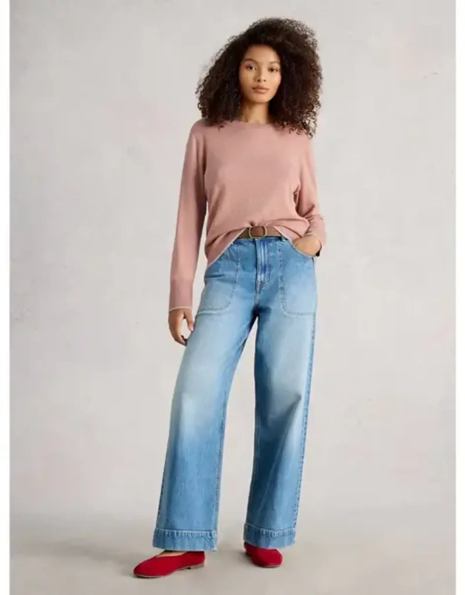 White Stuff  Katie Sweater Dusty Pink