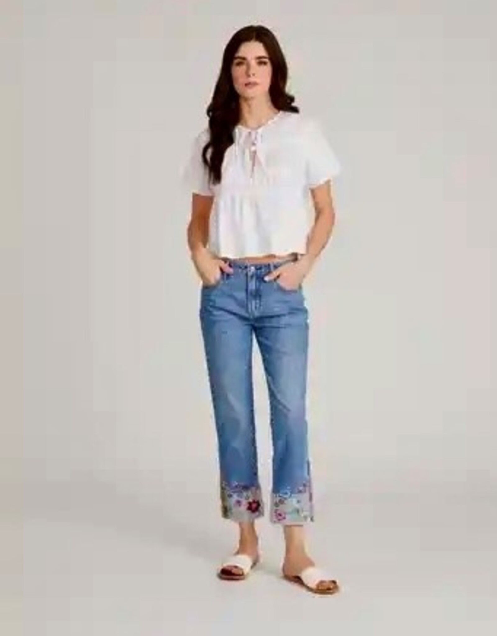Driftwood Colette Crop Jean Bluebird