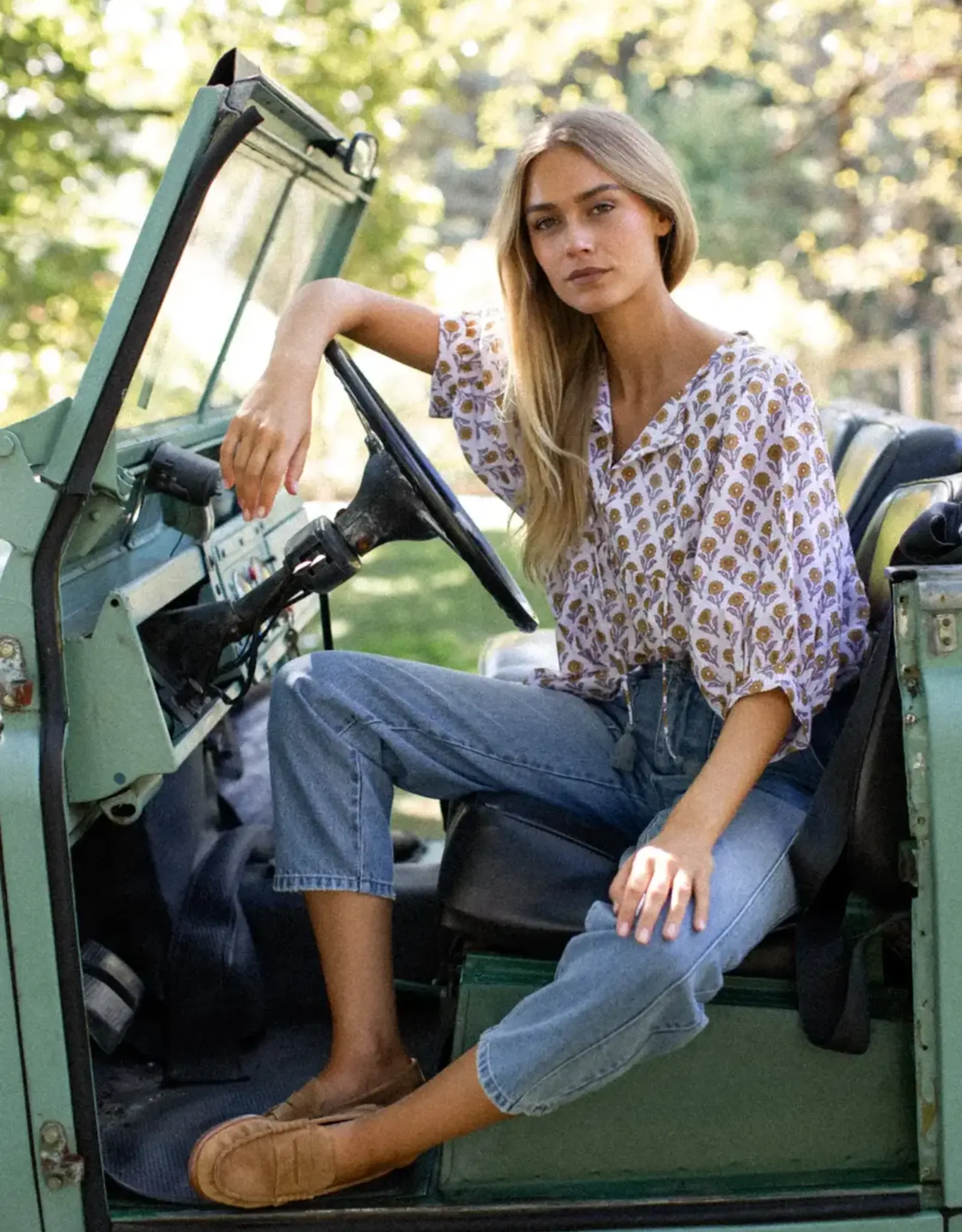 Marea Steph Top Sunflower