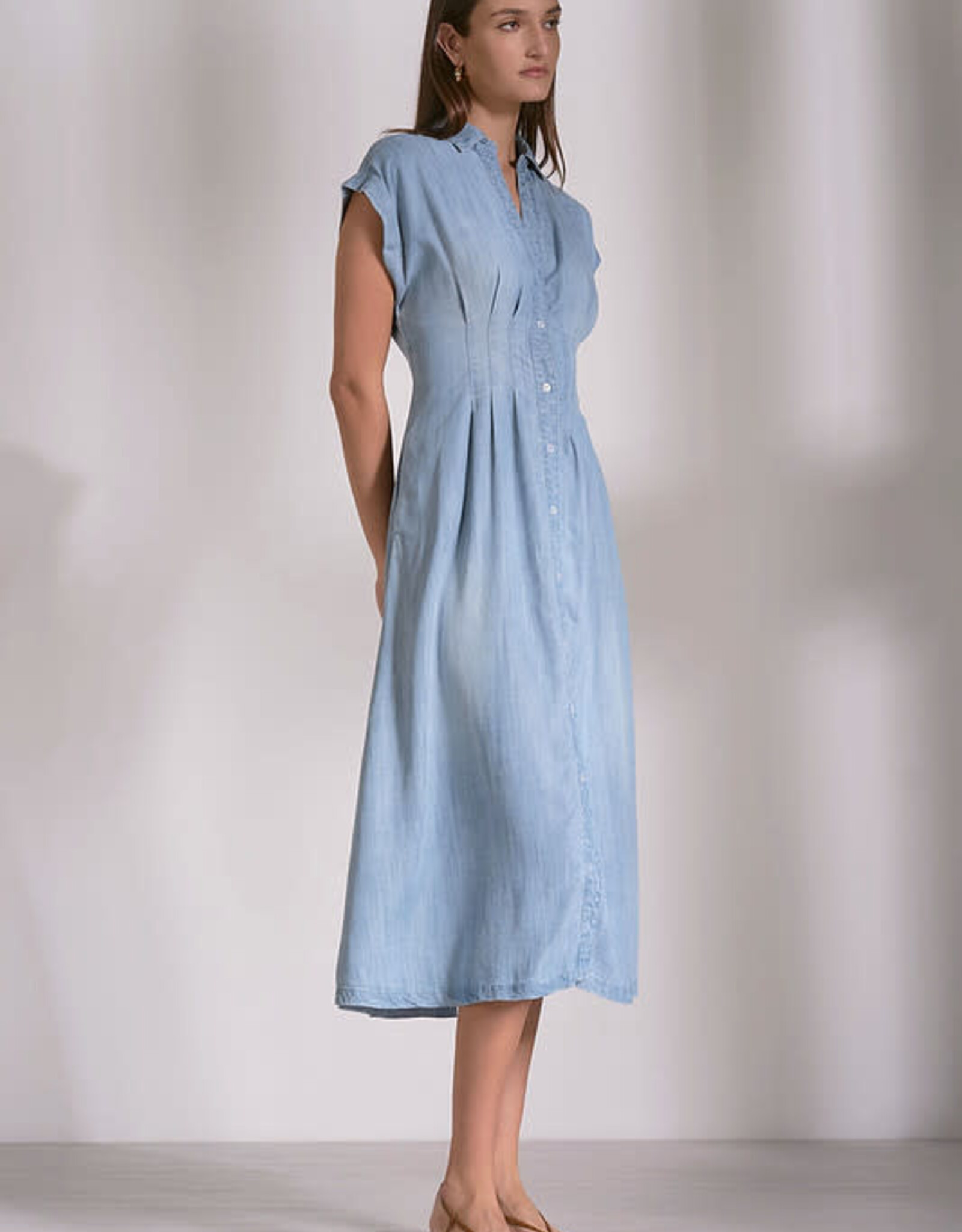Chambray Midi Dress