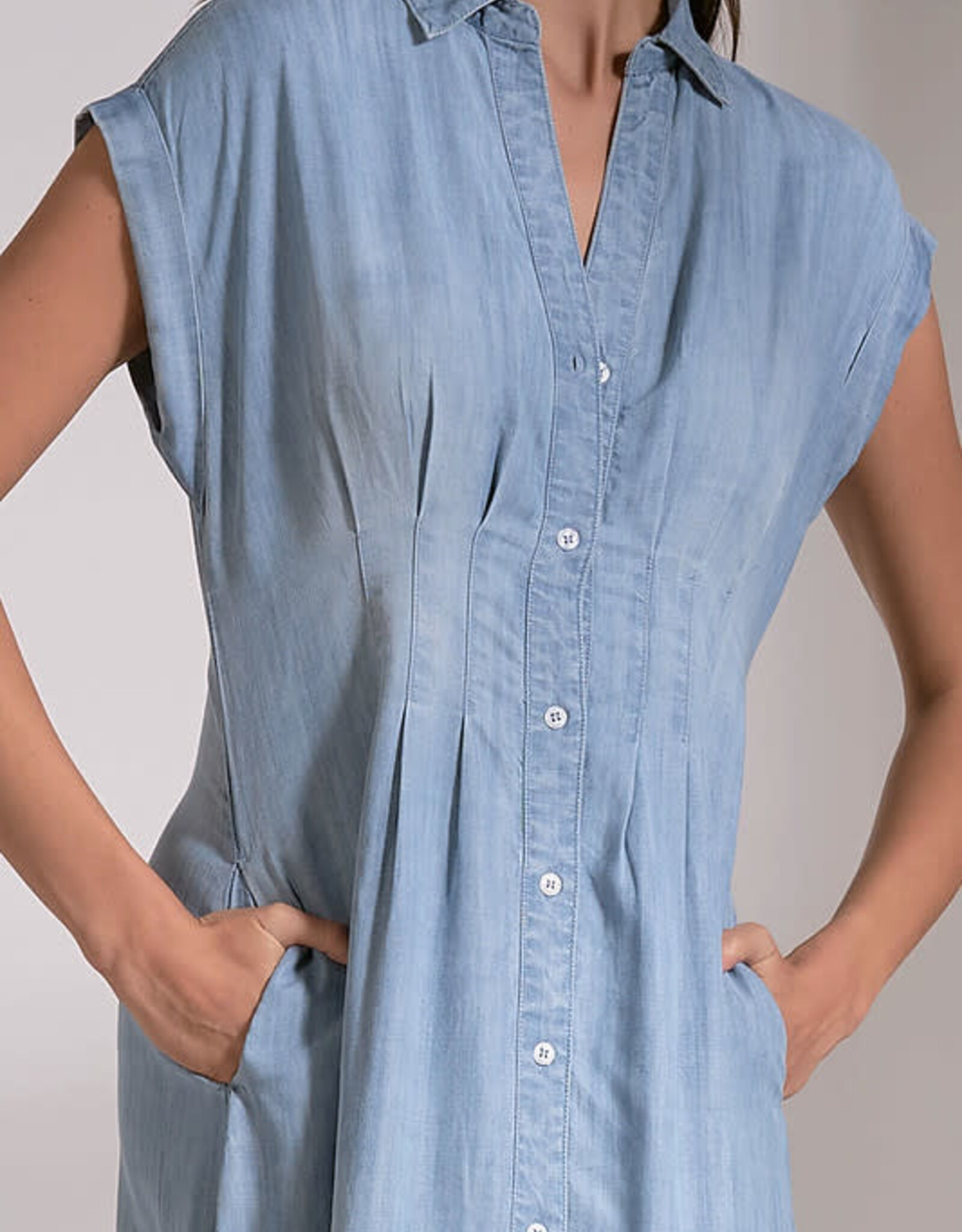Elan Chambray Midi Dress