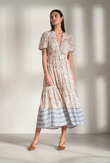 Elan Midi Dress Blue Whimsey