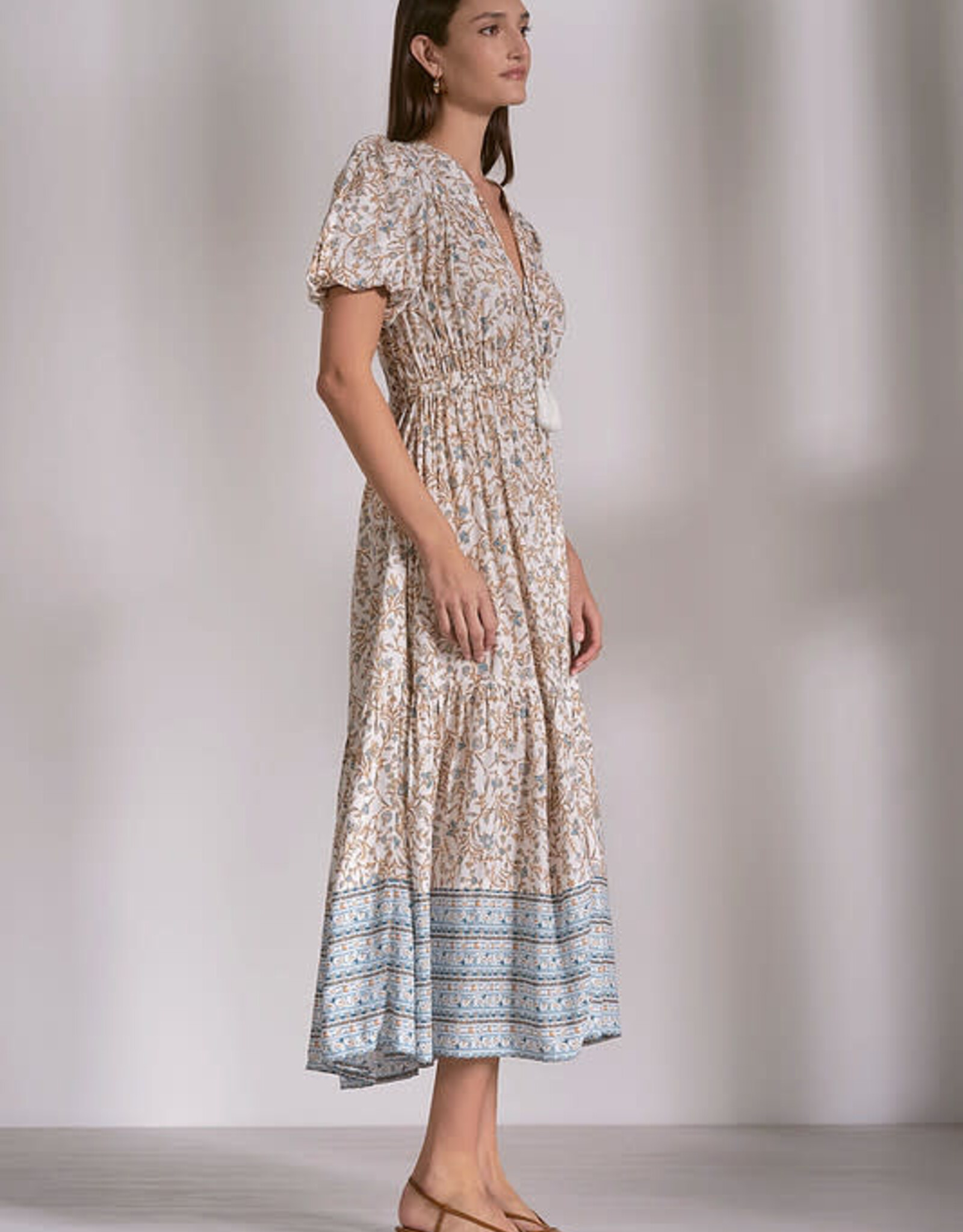 Elan Midi Dress Blue Whimsey