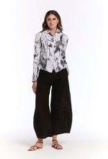 Inizio Magic Linen Jacket Black Print