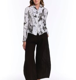 Inizio Magic Linen Jacket Black Print