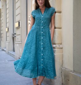 Inizio Celeste Linen Dress