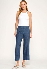 Level 99 Lauren Cuffed Trouser Indigo Light