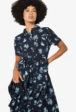 Apricot  Pressed Daisy Shirt Dress