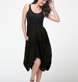 Inizio Magic Linen Dress Black