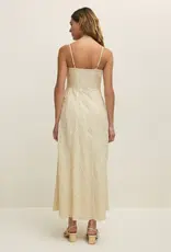 Z Supply  Angel Eyes Textured Midi Dress Champagne