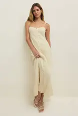 Z Supply  Angel Eyes Textured Midi Dress Champagne