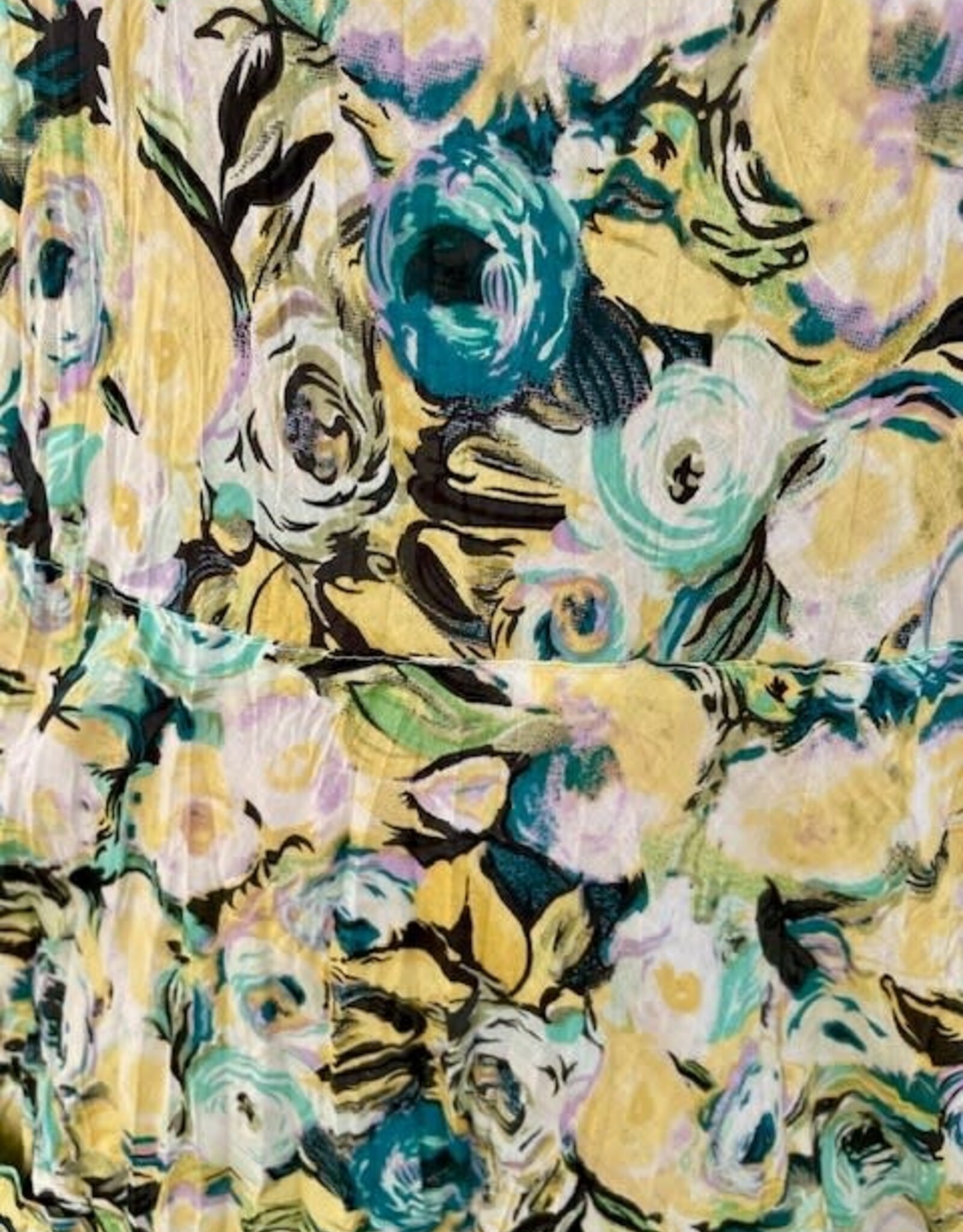 Dress Addict  Jok 3/4 Yellow Cotton Midi Dress