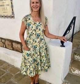 Dress Addict Yellow Print Cotton Dress