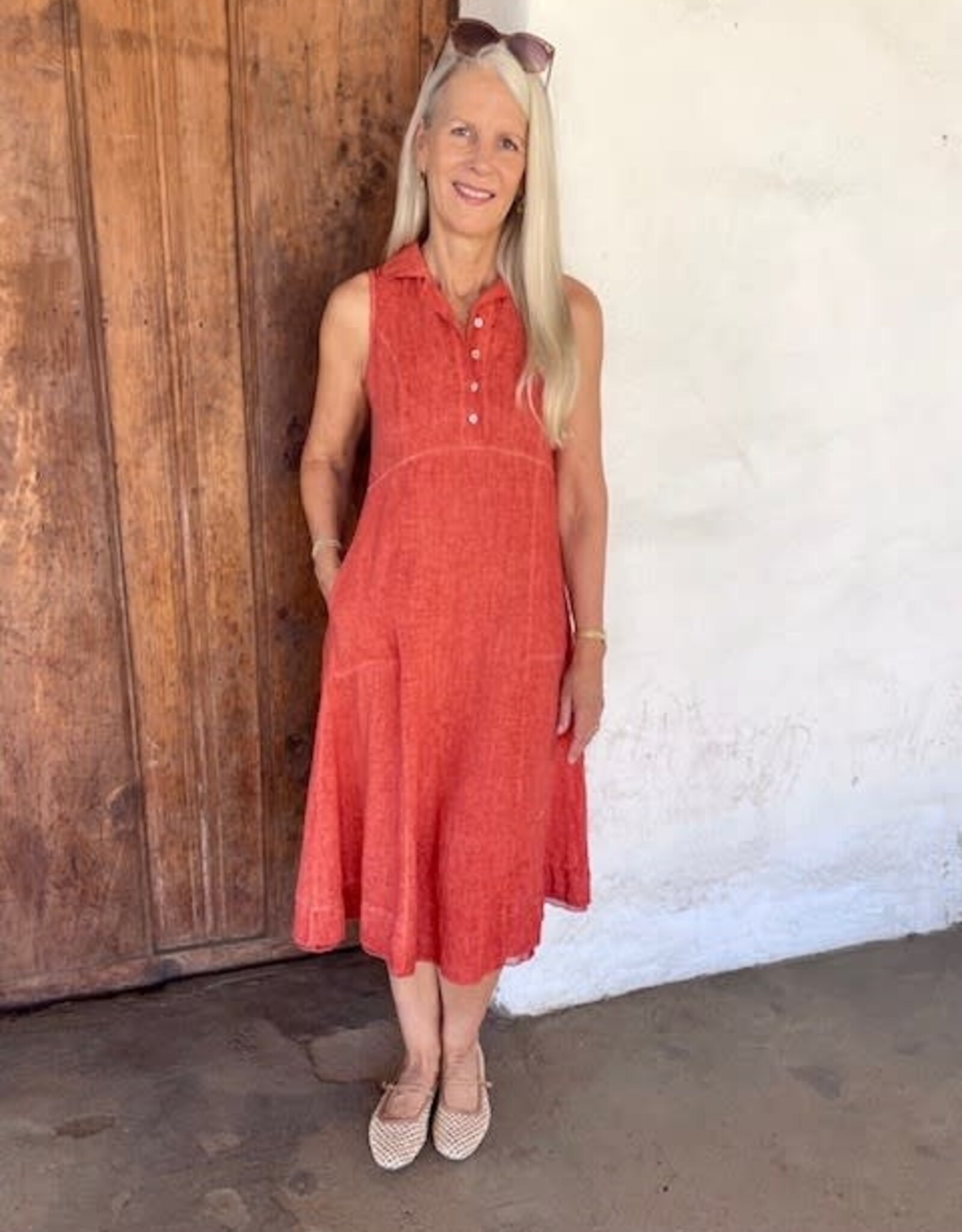 Inizio  Collar Linen Dress