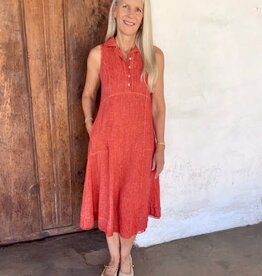 Inizio Collar Linen Dress