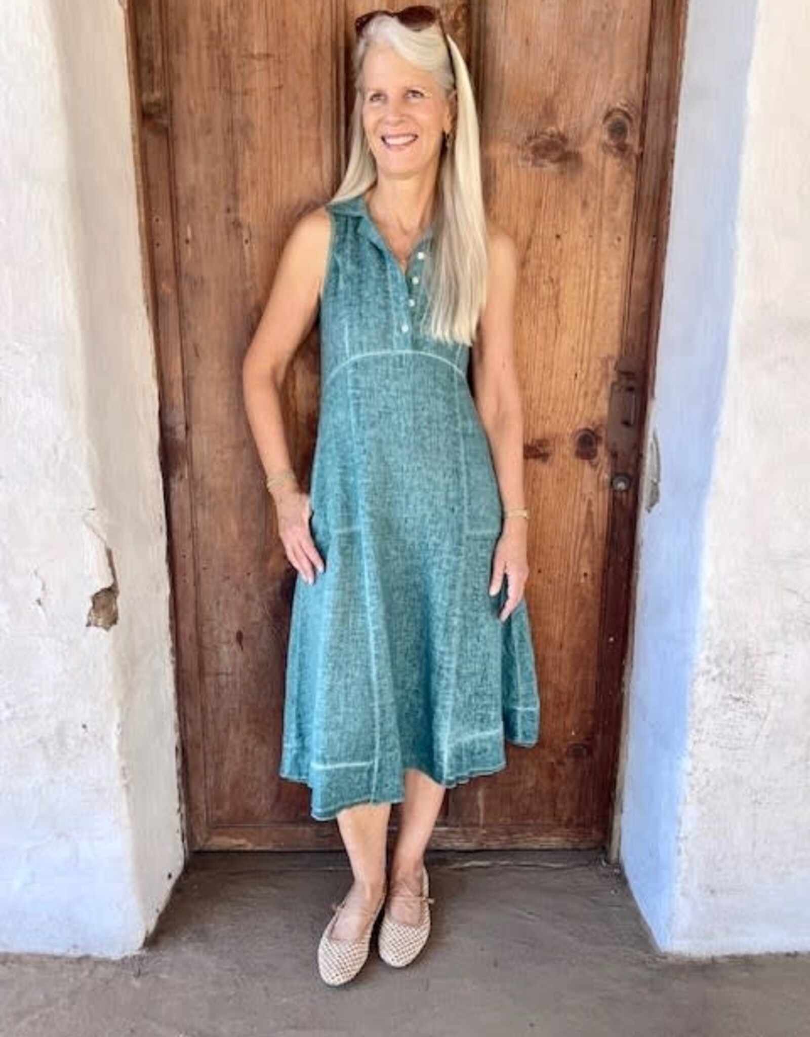 Inizio  Collar Linen Dress