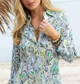 Cino Merida Cotton Shirt Azure