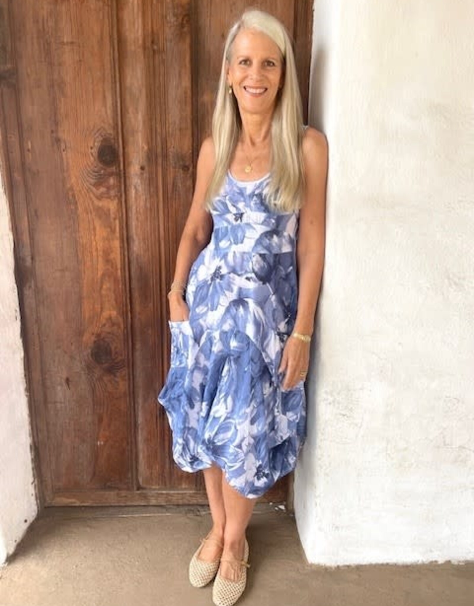 Inizio  Magic Linen Dress Floral Print