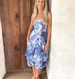 Inizio Magic Linen Dress Floral Print