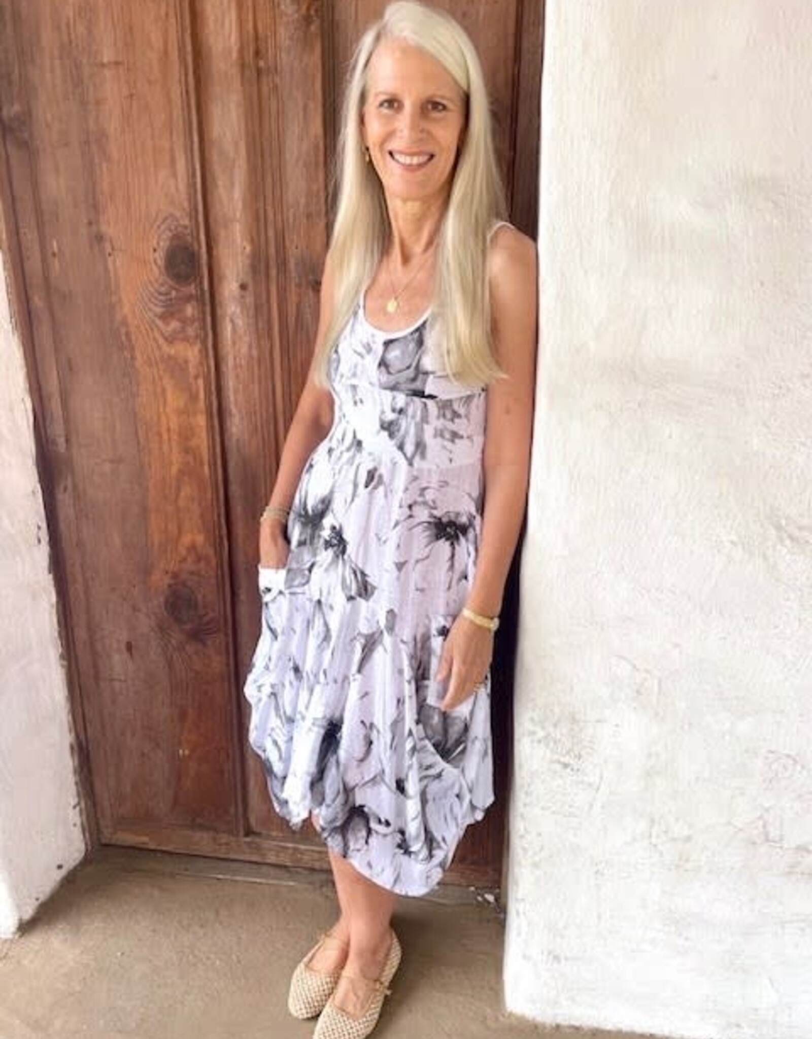 Inizio  Magic Linen Dress Floral Print