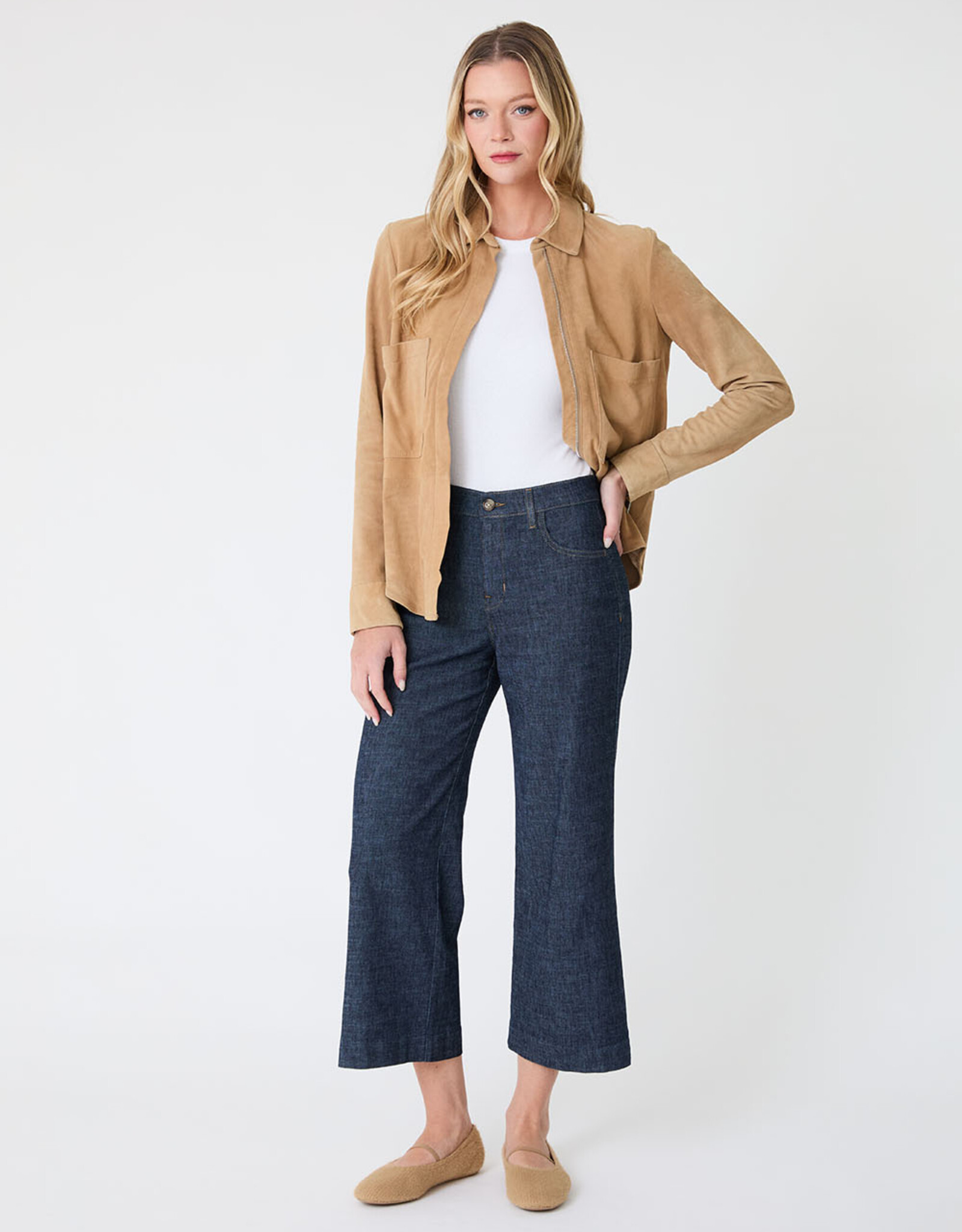 Level 99 Anabelle Wide Leg Pant Indigo Light