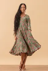 Trade Cloth  Santa Fe Dress 3/4 Sleeve Jada