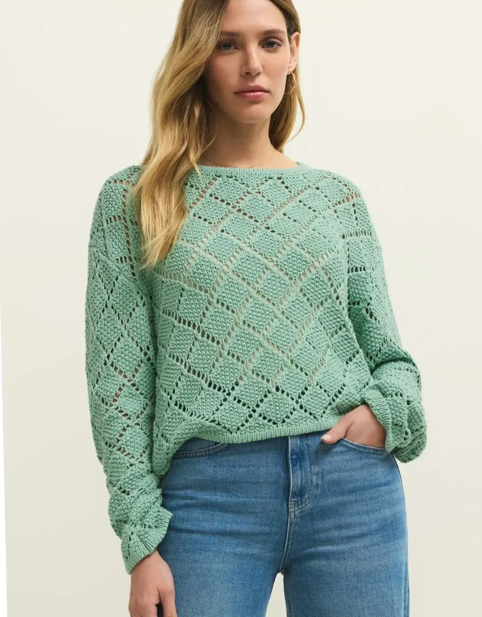 Z Supply  Hullen Crochet Sweater
