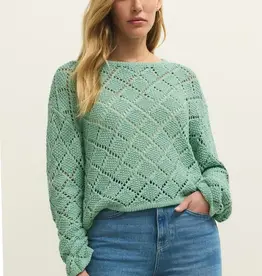 Z Supply Hullen Crochet Sweater