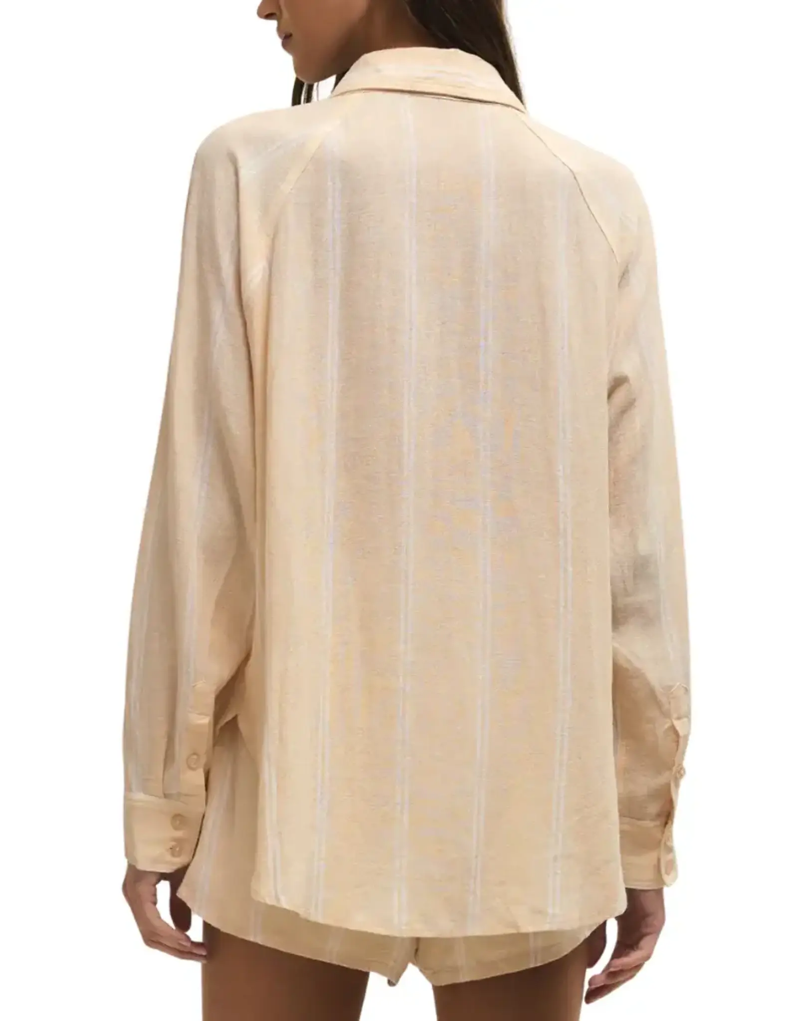 Z Supply  Perfect Linen Top Custard