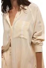 Z Supply  Perfect Linen Top Custard