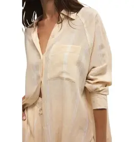 Z Supply Perfect Linen Top Custard