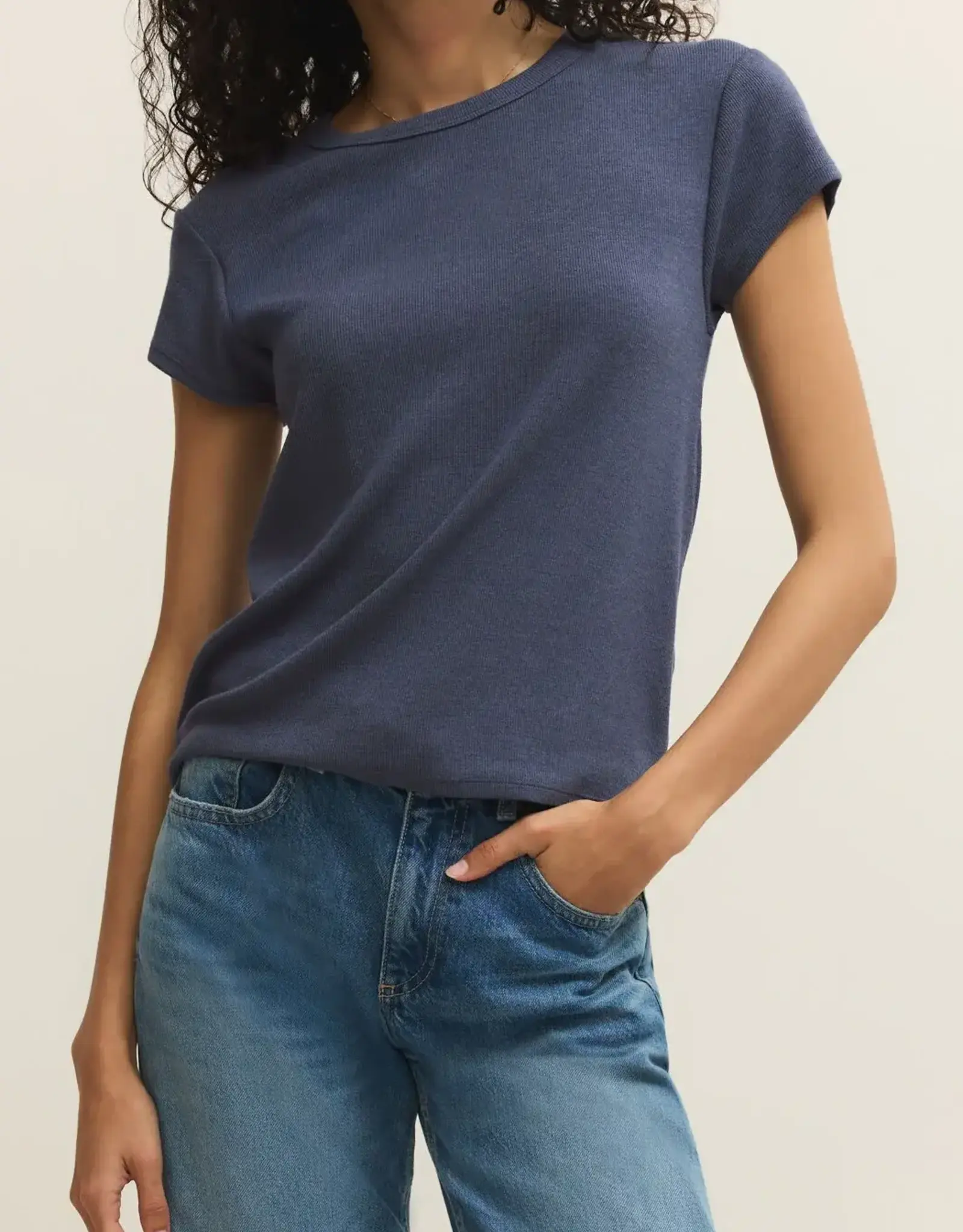 Z Supply  Renae Rib Short Sleeve Tee