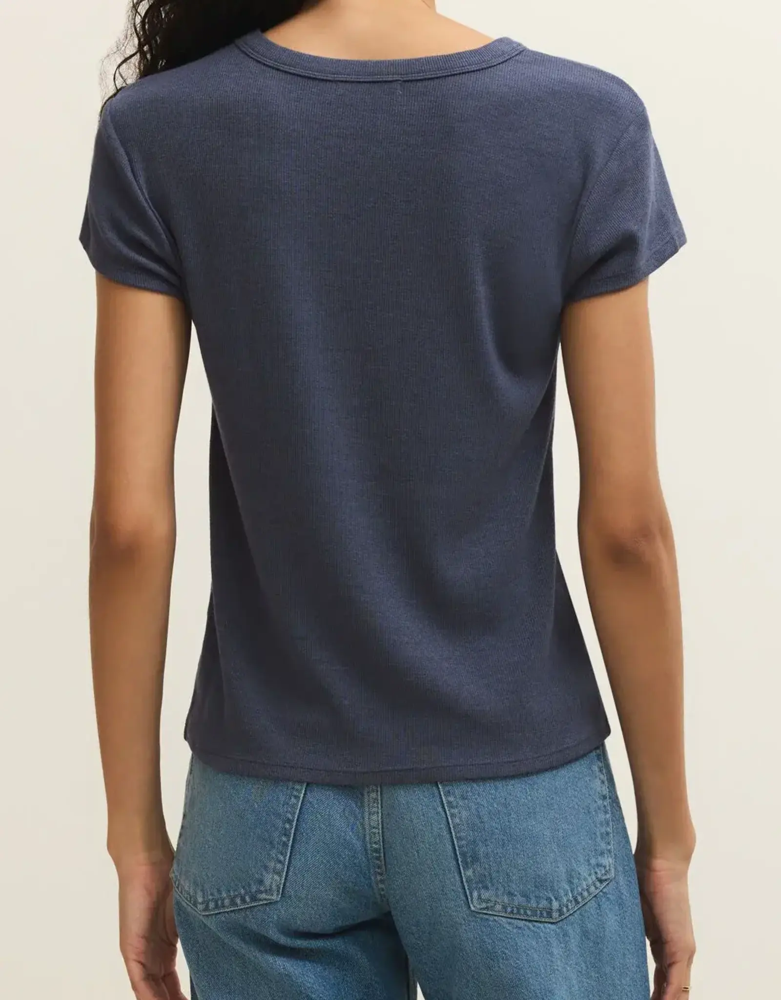 Z Supply  Renae Rib Short Sleeve Tee