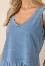 Z Supply  Sloane V-Neck Jersey Denim Tank
