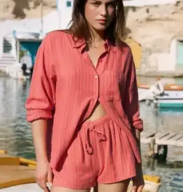 Z Supply Perfect Linen Shirt Gelato