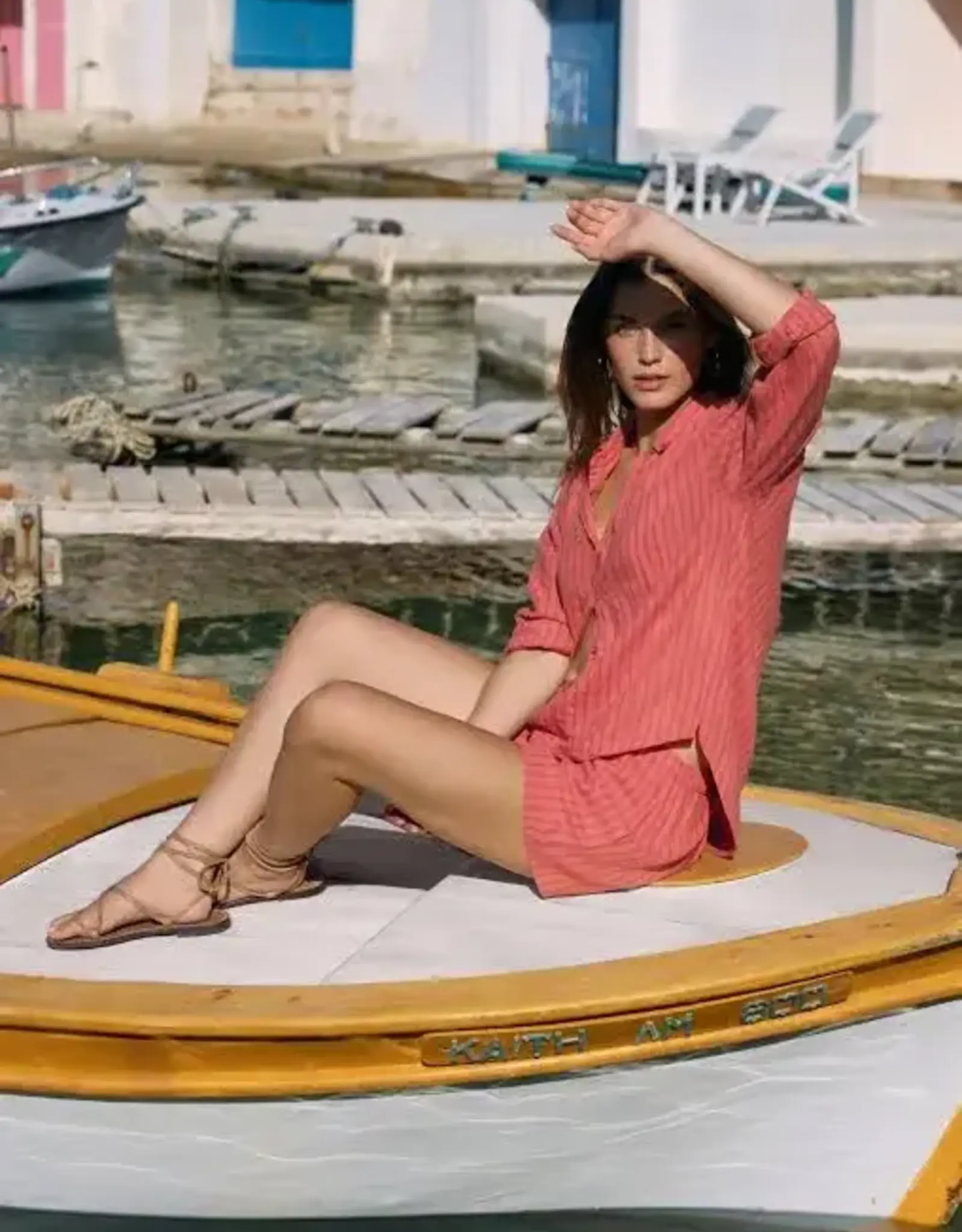 Z Supply Perfect Linen Shirt Gelato