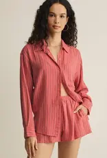 Z Supply Perfect Linen Shirt Gelato