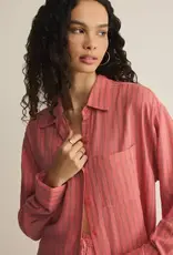 Z Supply Perfect Linen Shirt Gelato