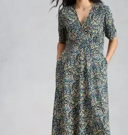 White Stuff Megan Jersey Dress Navy Dot