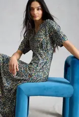 White Stuff Megan Jersey Dress Navy Dot