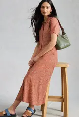 White Stuff  Rua Jersey Shirt Dress Red Print