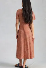 White Stuff  Rua Jersey Shirt Dress Red Print