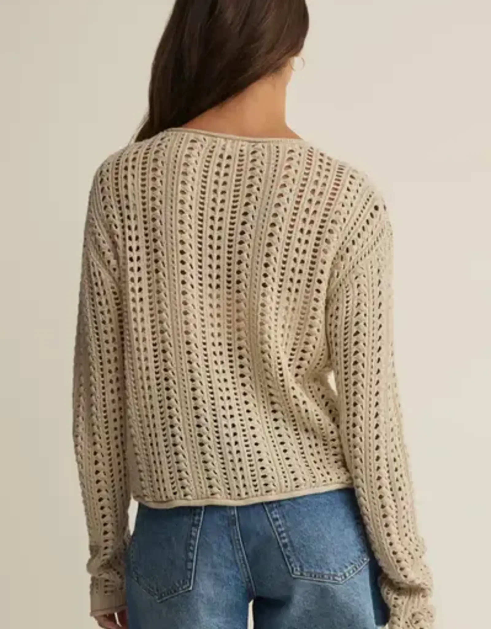 Z Supply Upland Crochet Sweater