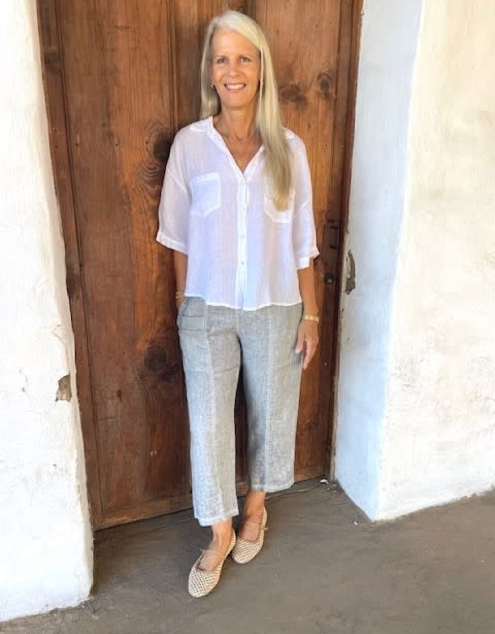 Inizio Magic Capri Linen Pants